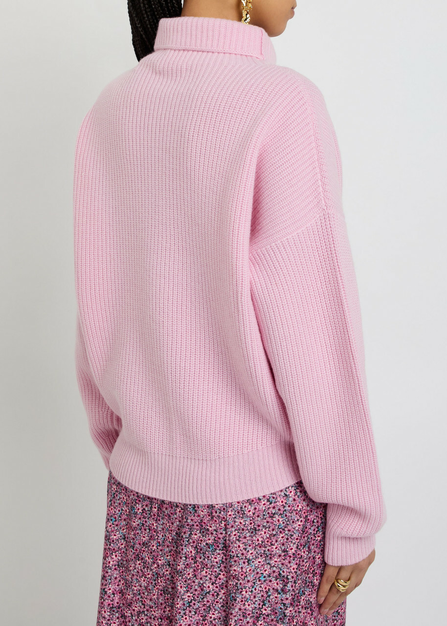 Isabel Marant Brooke Ribbed Wool and Cashmere-blend Jumper Pink