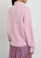 Isabel Marant Brooke Ribbed Wool and Cashmere-blend Jumper Pink