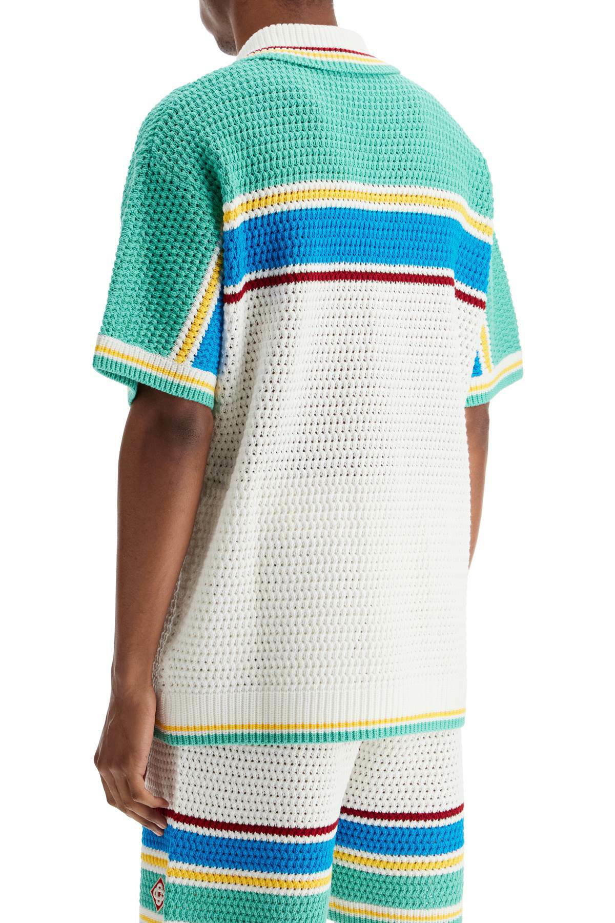 CASABLANCA crochet effect shirt White Casablanca