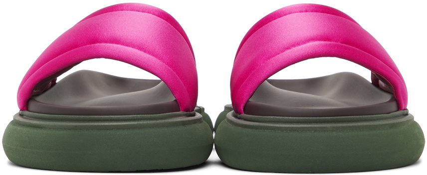 The Attico Pink Noah Slides The Attico