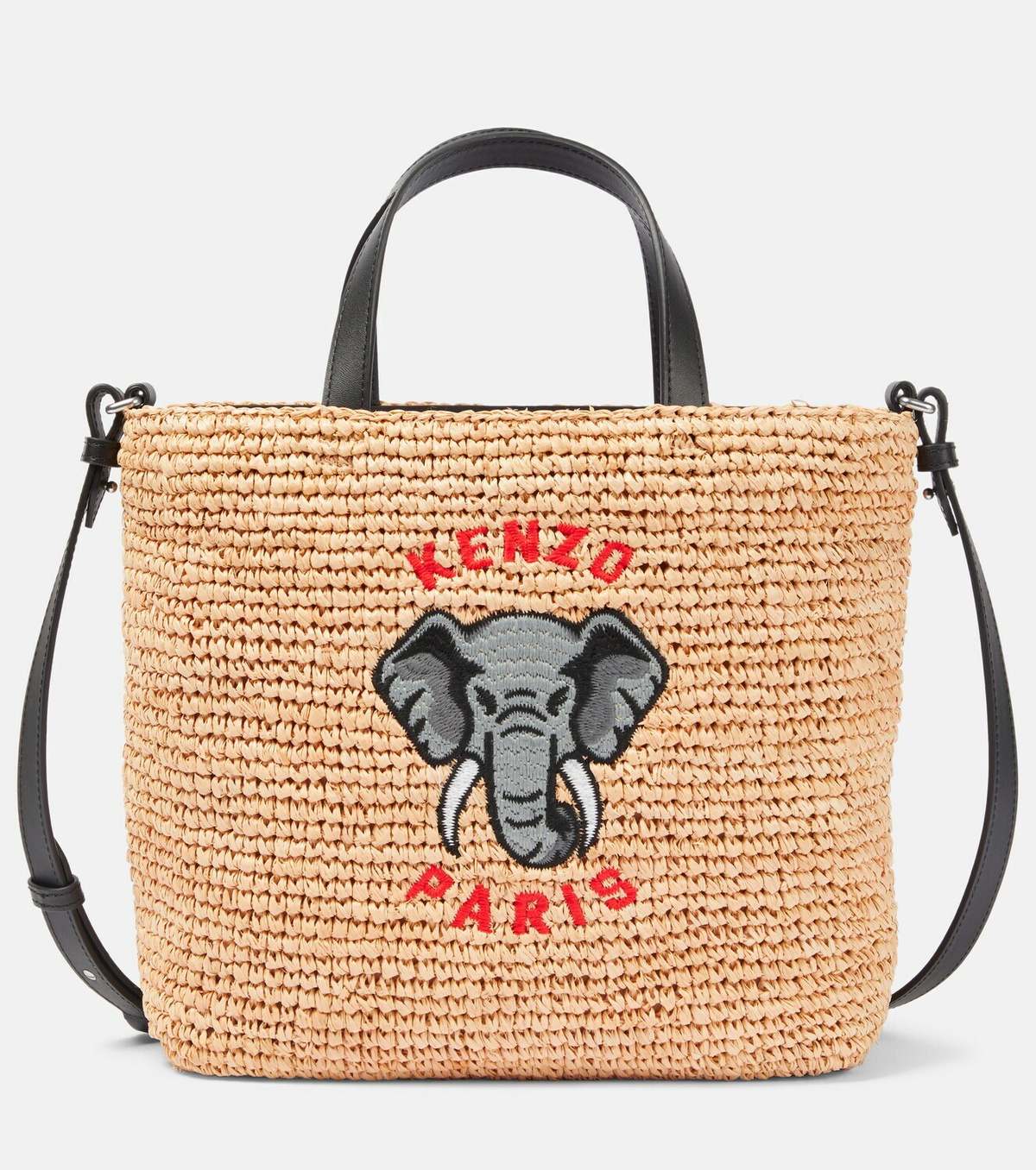 Kenzo - Small raffia tote bag Kenzo