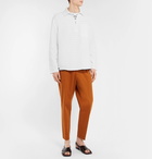 Sandro - Linen and Cotton-Blend Half-Zip Shirt - Men - White