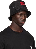 Hugo Black Patch Bucket Hat