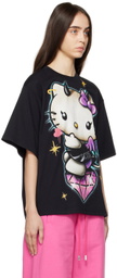 GCDS Black Hello Kitty Edition Oversized T-Shirt