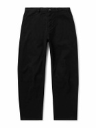 Nili Lotan - Carpenter Straight-Leg Cropped Cotton-Blend Twill Trousers - Black