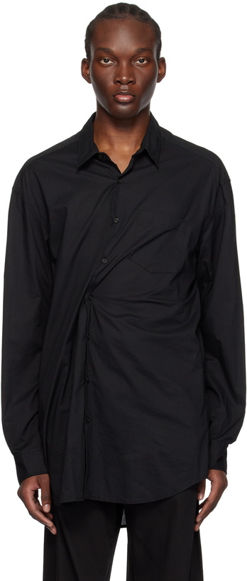 Photo: Ann Demeulemeester Black Mark Shirt