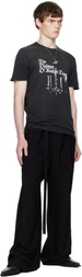 Ann Demeulemeester Black Standard Chandelier Print T-Shirt