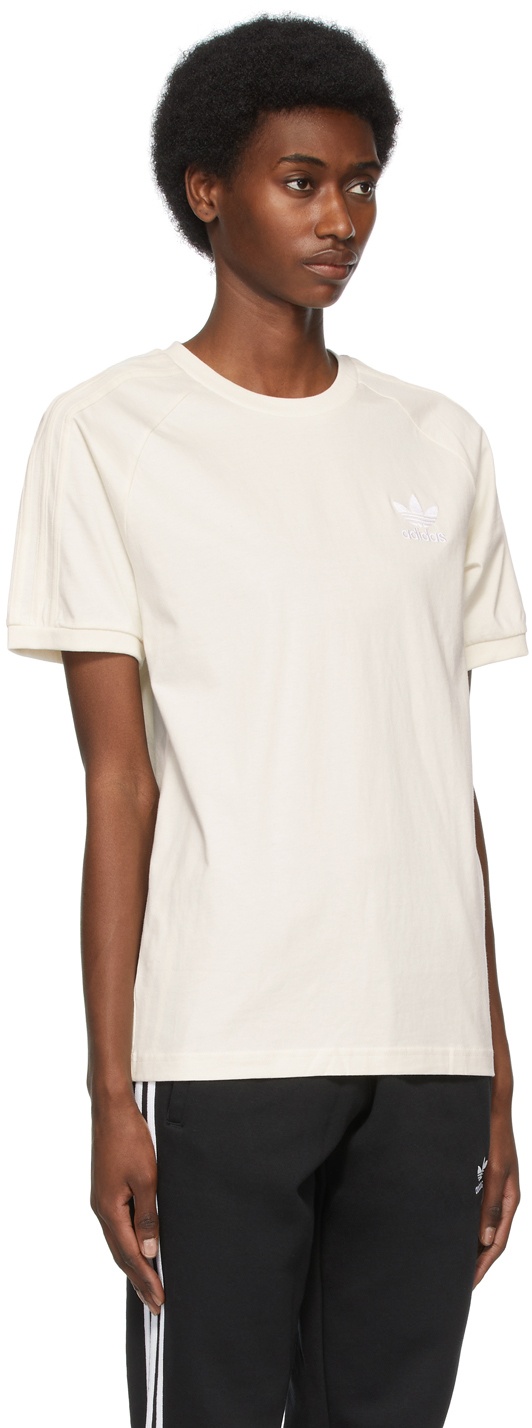 adidas Originals Off-White Adicolor 3-Stripes No-Dye T-Shirt adidas  Originals