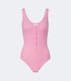Eres Gourmandise pointelle wool-blend bodysuit