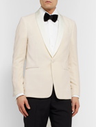 Paul Smith - Cream Soho Slim-Fit Satin-Trimmed Velvet Tuxedo Jacket - Neutrals