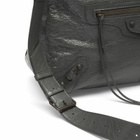 Balenciaga Men's Le City Moto Medium Bag in Volcanic Rock 