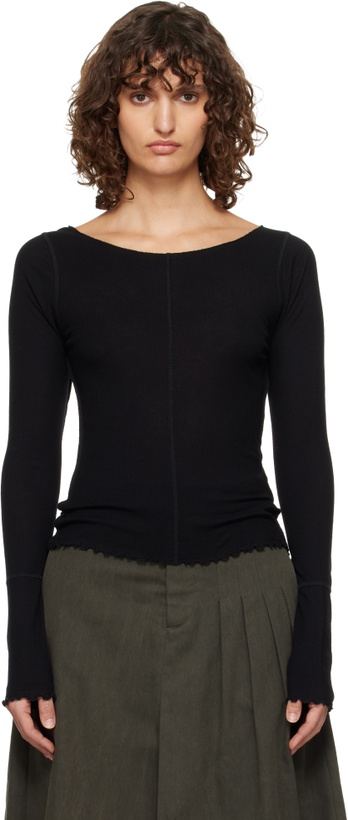 Photo: mfpen Black LS Flatlock T-shirt