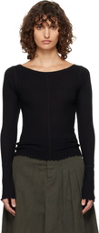 mfpen Black LS Flatlock T-shirt