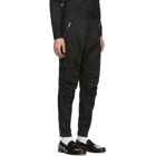 Balmain Black Zip Cargo Trousers