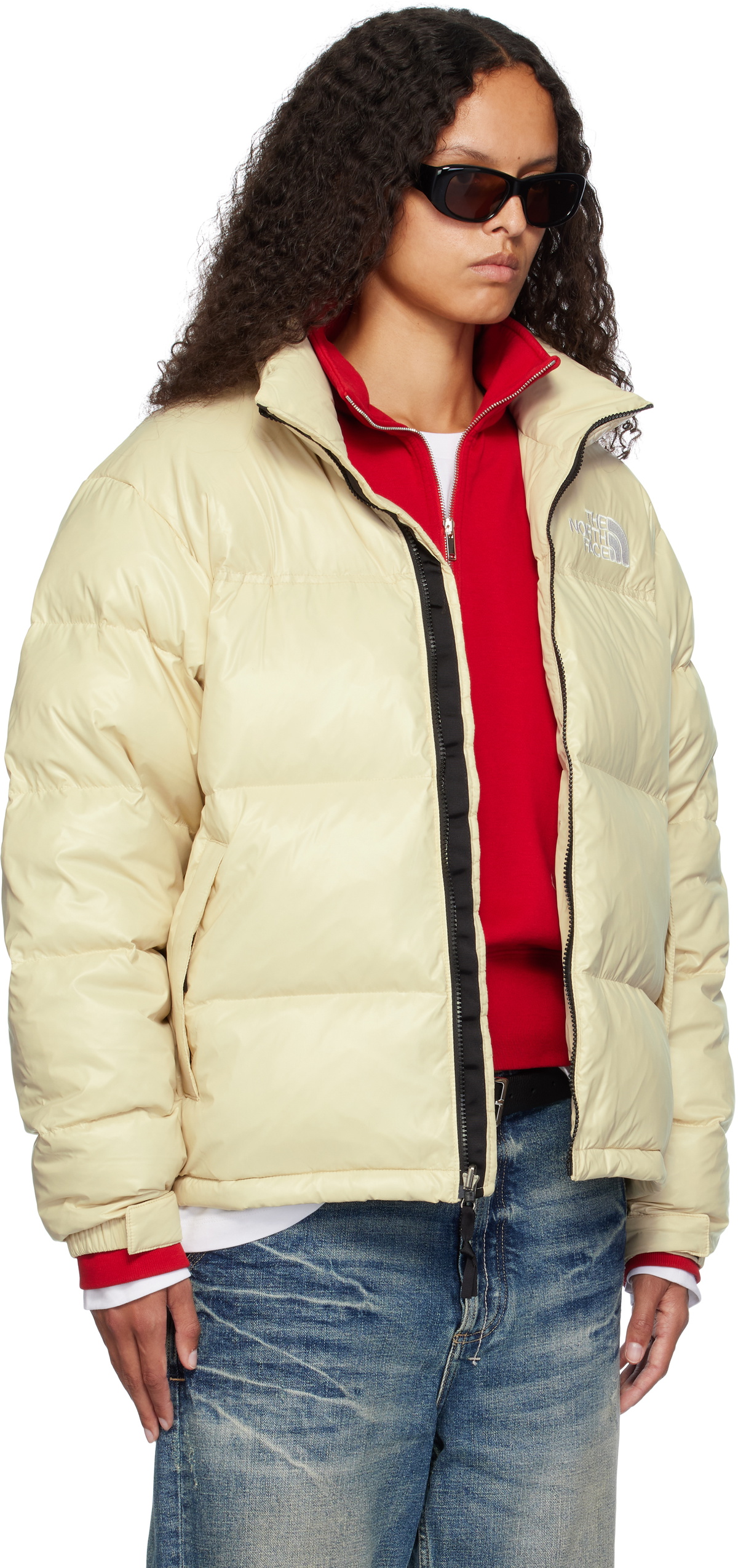 ★[THE NORTH FACE]★WL_Novelty Nuptse Down Jacket Cream★ The North Face: SSENSE Exclusive Beige 1996 Retro Nuptse