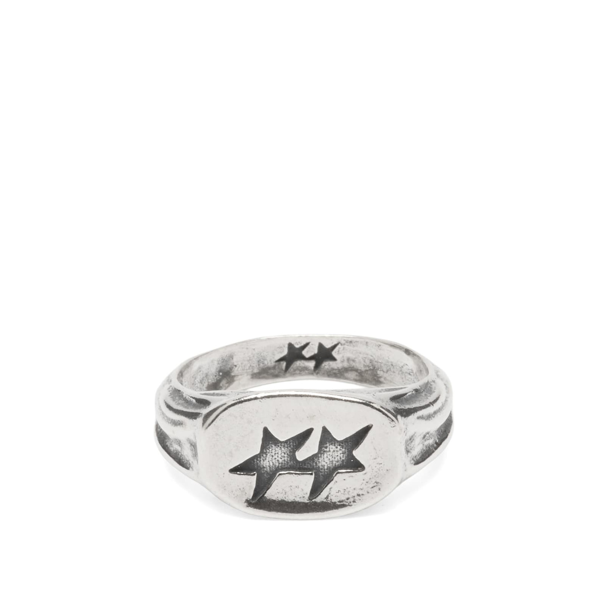 TwoJeys Men's Superstar Signet Ring in Sterling Silver