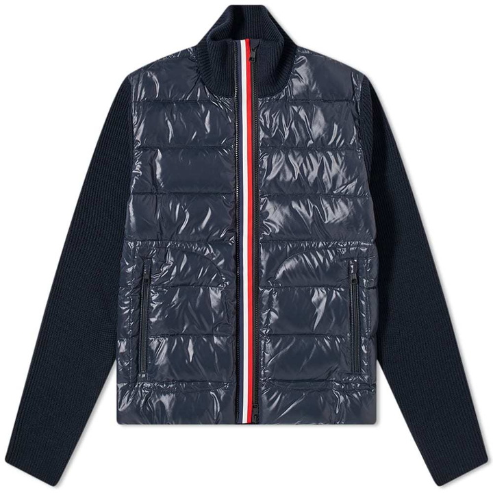 Photo: Moncler Tricolore Zip Down Knit Jacket