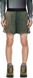 RCOS Green & Brown 2-In-1 Nylon Running Shorts