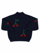 BOBO CHOSES Cherry Jacquard Knit Sweater