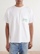 BODE - Geneva Bead-Embellished Cotton-Jersey T-Shirt - Neutrals