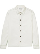 Bottega Veneta - Embroidered Cotton-Twill Overshirt - White