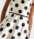 Max Mara Cippo polka-dot cotton and silk maxi dress