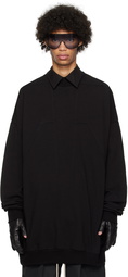 Rick Owens Black Splintered Peter Sweatshirt