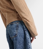 Alaïa Suede biker jacket