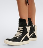 Rick Owens Geobasket leather sneakers