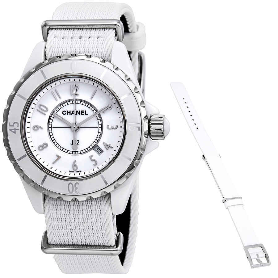 Chanel J12 White Dial Ladies Watch H4656