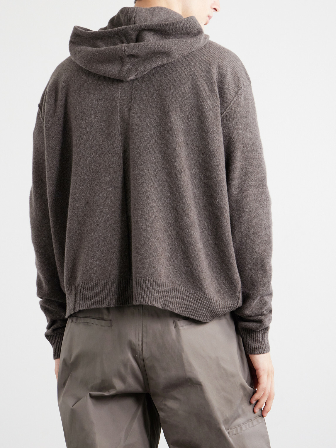 Rick Owens - Cashmere and Wool-Blend Zip-Up Hoodie - Gray