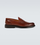 Brunello Cucinelli - Leather penny loafers