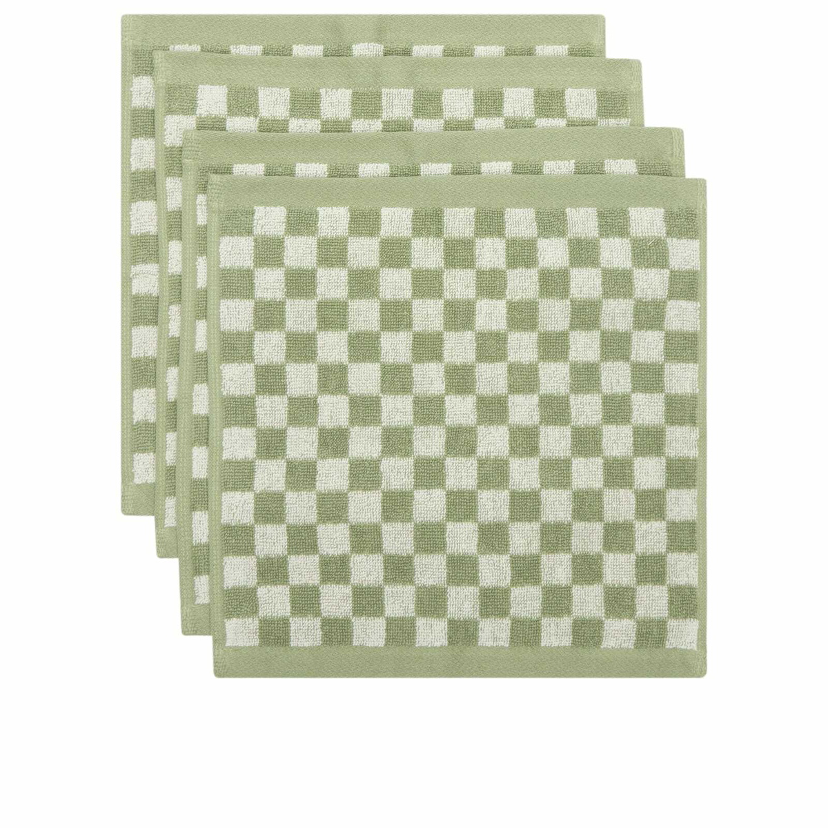 Baina Face Cloth Gift Set in Sage/Chalk 