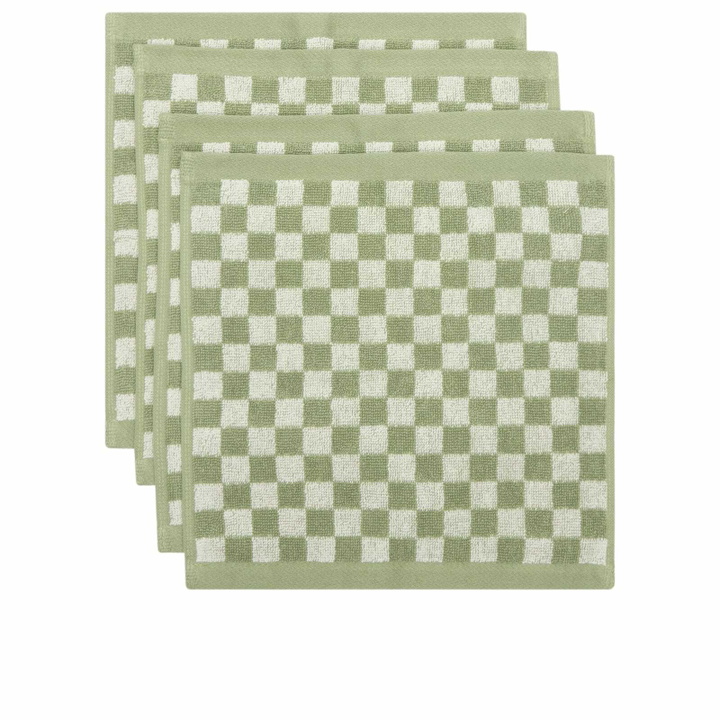 Photo: Baina Face Cloth Gift Set in Sage/Chalk 