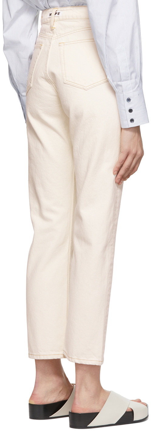 HOPE White Rise Jeans