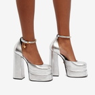 Versace Women's Platform Heel in Silver