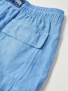 Vilebrequin - Straight-Leg Linen Drawstring Cargo Shorts - Blue
