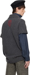 Vivienne Westwood Gray Logo Sweater Vest