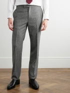 Kingsman - Slim-Fit Straight-Leg Houndstooth Wool Suit Trousers - Gray