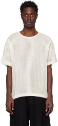 COMMAS Off-White Stripe T-Shirt