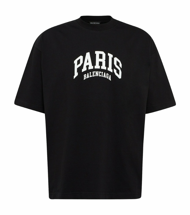 Photo: Balenciaga - Cities Paris cotton jersey T-shirt