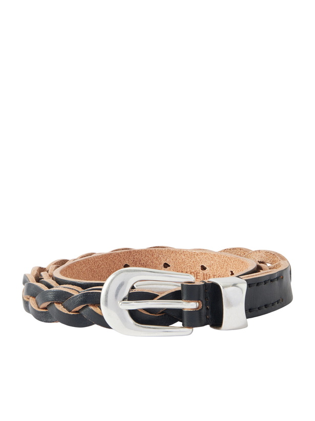 Photo: Our Legacy - 2cm Braided Leather Belt - Black