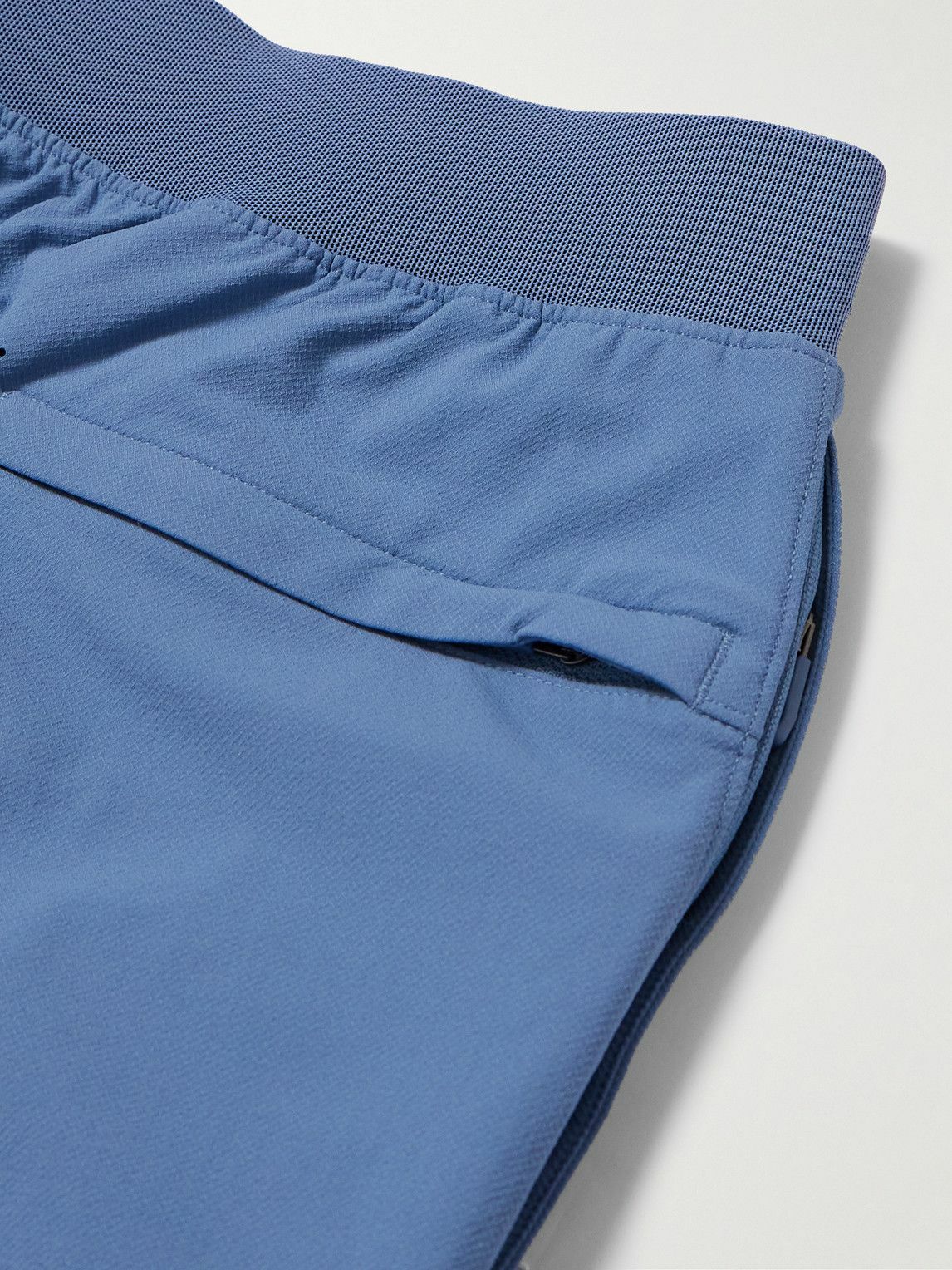 Lululemon - License to Train Linerless 7" Straight-Leg Stretch Recycled-Shell Drawstring Shorts - Blue