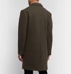 NN07 - Rasmus Double-Breasted Virgin Wool-Blend Overcoat - Green