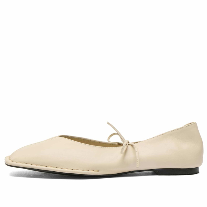 Photo: ALOHAS Women's Sway Leather Ballet Flats in Cream