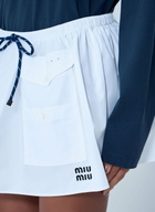 Miu Miu Drawstring Pocket Mini Skirt