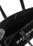 Balmain B-Army Medium Logo Canvas Tote - Black - One Size