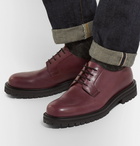 Mr P. - Jacques Leather Derby Shoes - Men - Burgundy