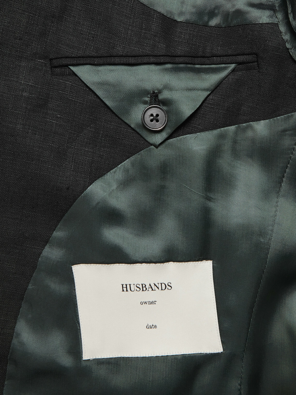 Husbands - Linen Suit Jacket - Black