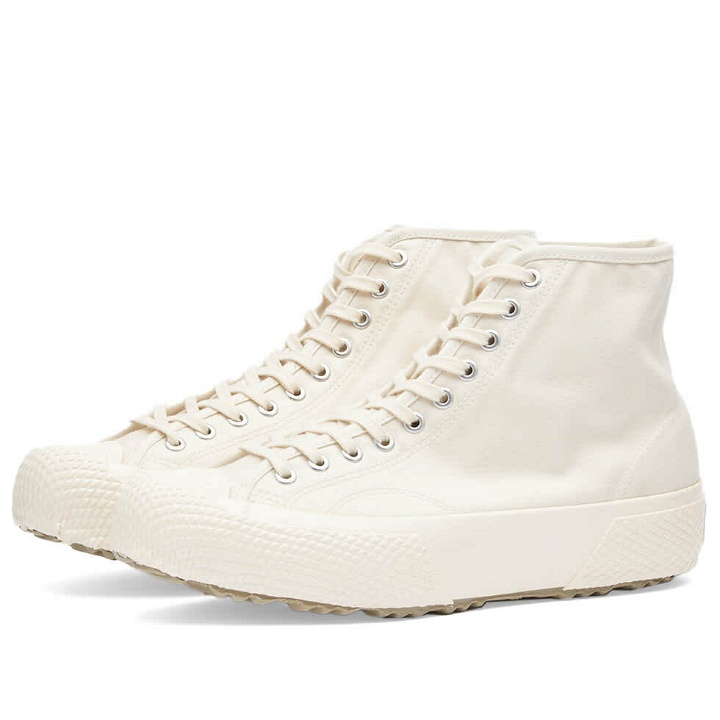 Photo: Artifact by Superga Men's 2435-CD162 Military Cordlane High Sneakers in WhtMstc